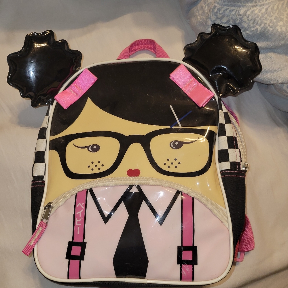Harajuku Mini backpack with 10 Harajuku Lovers perfume toppers by Gwen S